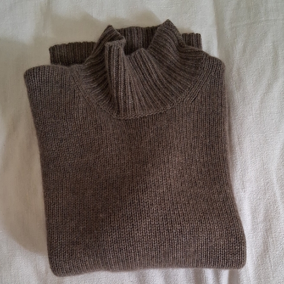 Classic Brown Turtleneck Sweater - Women - Picture 8 of 8